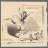 Mourawieff se faisant applaudir pour sa manière de lever la jambe [cartoon of Marfa Muravʹëva]