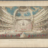 Vue perspective de l'interieur de la salle du spectacle de Veronne en Italie