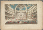 Vue perspective de l'interieur de la salle du spectacle de Veronne en Italie