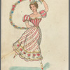 Robert Honner as Harlequin. On the verso is a female figure, possibly Columbine
