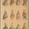 Untitled print with captions in German