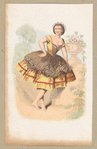 A ballerina in a folk costume