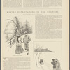 The ball-room, Tuxedo; The gateway, Tuxedo; [unlabeled vignette of a man and a couple in snowshoes]
