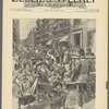 A harbinger of spring on the East Side of New York [front page illustration]