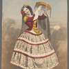 Female dancer with tambourine