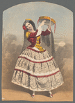 Female dancer with tambourine