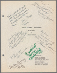 Autographed by Cast at Ethel Barrymore Theatre, 85 pages