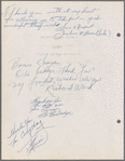 Autographed by Cast at Ethel Barrymore Theatre, 85 pages