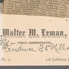 Leman, Walter M