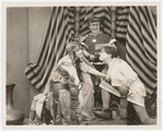 Juanita Fletcher, William Wadsworth and Raymond McKee in the motion picture short Friends, Romans and Leo