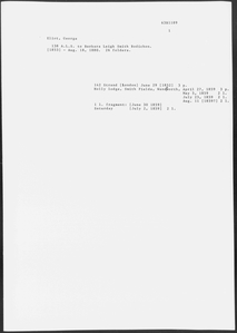 George Eliot collection of papers
