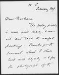Bodichon, Barbara Leigh Smith. 138 ALS to. Contains: Lewes, G. H. ALS to Barbara Leigh Smith Bodichon. Holly lodge [Smith Fields, Wandsworth] March 6, 1860. 2 l.