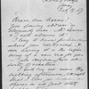 Parkes, Bessie. 7 ALS to. 1 postmarked June 23, 1852; 4 dated May 15 [1853], Dec. 27 [1853], July 19, 1857, and Dec. 25 [n.y.]; 2 undated