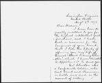 Johnston, William Preston. ALS to Mrs. Lewes [George Eliot]