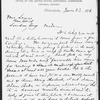Meeker, N. C. ALS to Mrs. Lewes [George Eliot]