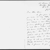 Rollins, Alice (Wellington). ALS to Mrs. George H. Lewes [George Eliot]