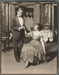 Frank Craven and unidentified actress in the stage production Seven Chances