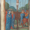 Full-page miniature of the Crucifixion