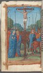 Full-page miniature of the Crucifixion