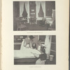 Living room of the model flat; A lesson in bed-making
