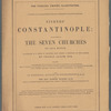 Constantinople and the scenery of the Seven Churches of Asia Minor illustrated