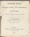 Juvenile songs, religious, moral, and sentimental 
