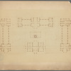 Floor plan with R. M. Hunt stamp