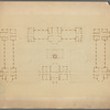 Floor plan with R. M. Hunt stamp