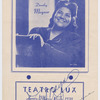 Dorothy Maynor on Teatro Lux program