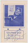Dorothy Maynor on Teatro Lux program
