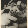 Co-Chairman of Senior Hostess Committee - Osceola Archer; Junior Hostess Elaine Kent; French Sailor Marcel Gonthier; U.S.C.G. Frank Piro (”Killer Joe”); Sergeant “Jimmie” Daniels