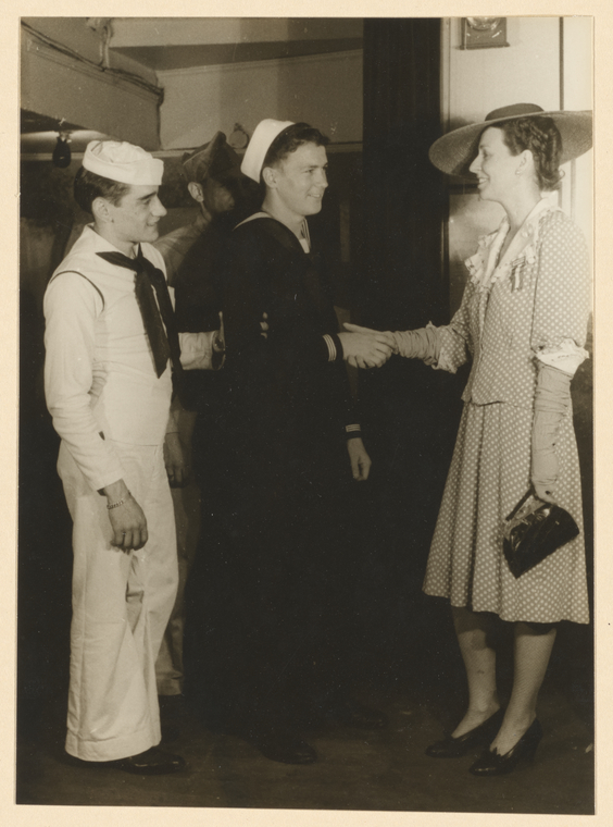 Reception: Edith Meiser, Seaman Verle Carl Comer - NYPL Digital Collections