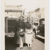 George Balanchine and Yvonne Patterson on tour with American Ballet in Bridgeport, Conn.