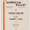 American Ballet program at Adelphi Theatre