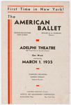 American Ballet program at Adelphi Theatre