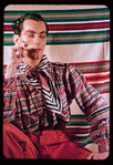 Hugh Laing in Seminole Indian shirt