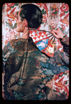 Hugh Laing in Chinese robe