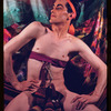 Hugh Laing in improvised fantastic Indian costume