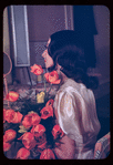 Alicia Markova in her dressing room