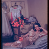 Alicia Markova in her dressing room