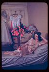 Alicia Markova in her dressing room