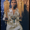 Arthur Mitchell with Swedish Christmas angels