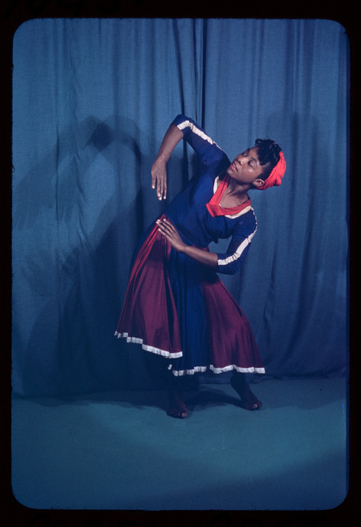 Pearl Primus dancing "Hard Time Blues" NYPL Digital Collections