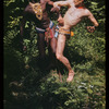 Hugh Laing with Alan Meadows al fresco