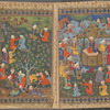 An unidentified prophet surrounded by members of his entourage
