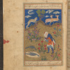 Âdam (?) carries his dead son Hâbîl (Abel) on his back