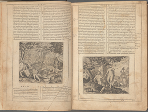 Biblia Sacra vulgatæ Editionis Sixti V. Pont. max. Jussu recognita Et Clementis VIII auctoritate edita Nunc autem CXXXx figuris nouiter inuentis & in Æsincisis illustrata a de Brÿ 