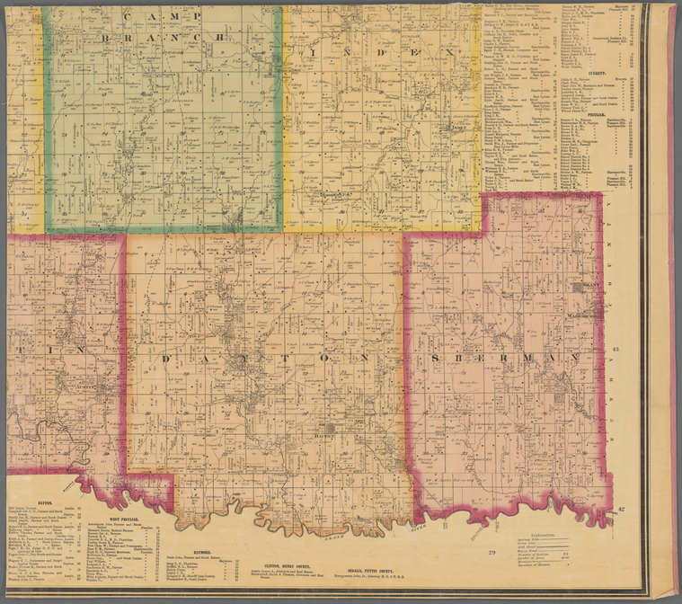 Map of Cass County, Missouri NYPL Digital Collections
