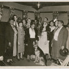 Augusta Savage (fourth from right) with a group visiting from the Chicago Institute for the Blind
