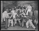 Jigger Craigin (Murvyn Vye) and the male chorus perform "Blow High, Blow Low"